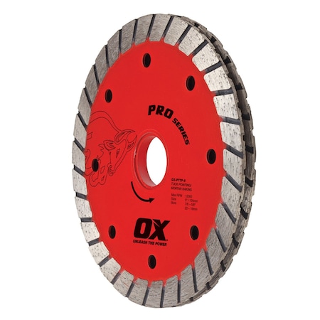 Ox Tools Pro Sandwich Double Turbo Tuck Pointing Diamond Blade, 4.5" / 114mm OX-PTTP-4.5